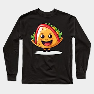 kawaii Taco T-Shirt cute potatofood funny Long Sleeve T-Shirt